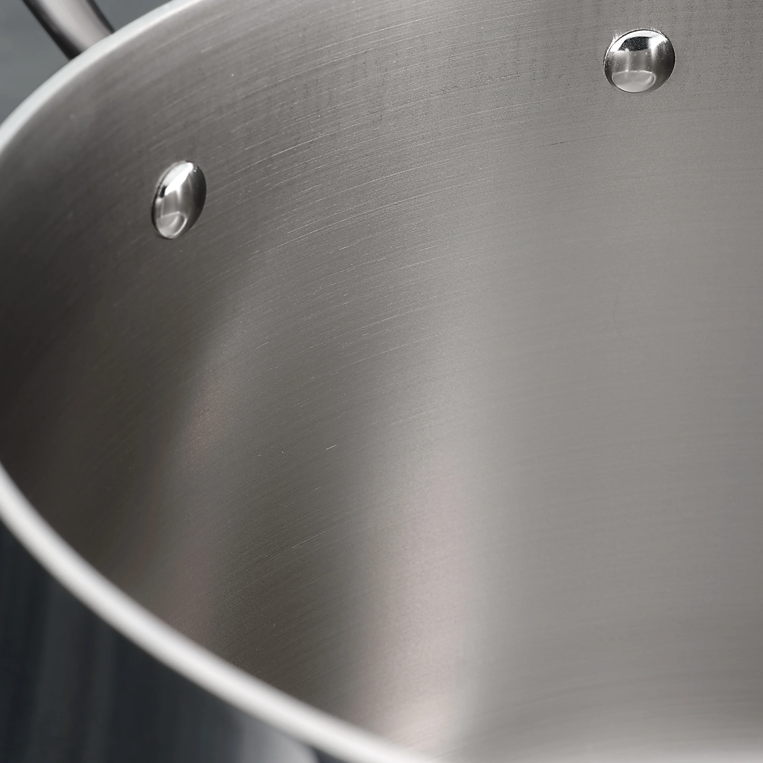 Tri-Ply Clad Covered Stainless Steel Covered Sauce Pan - Glass Lid - Image 9