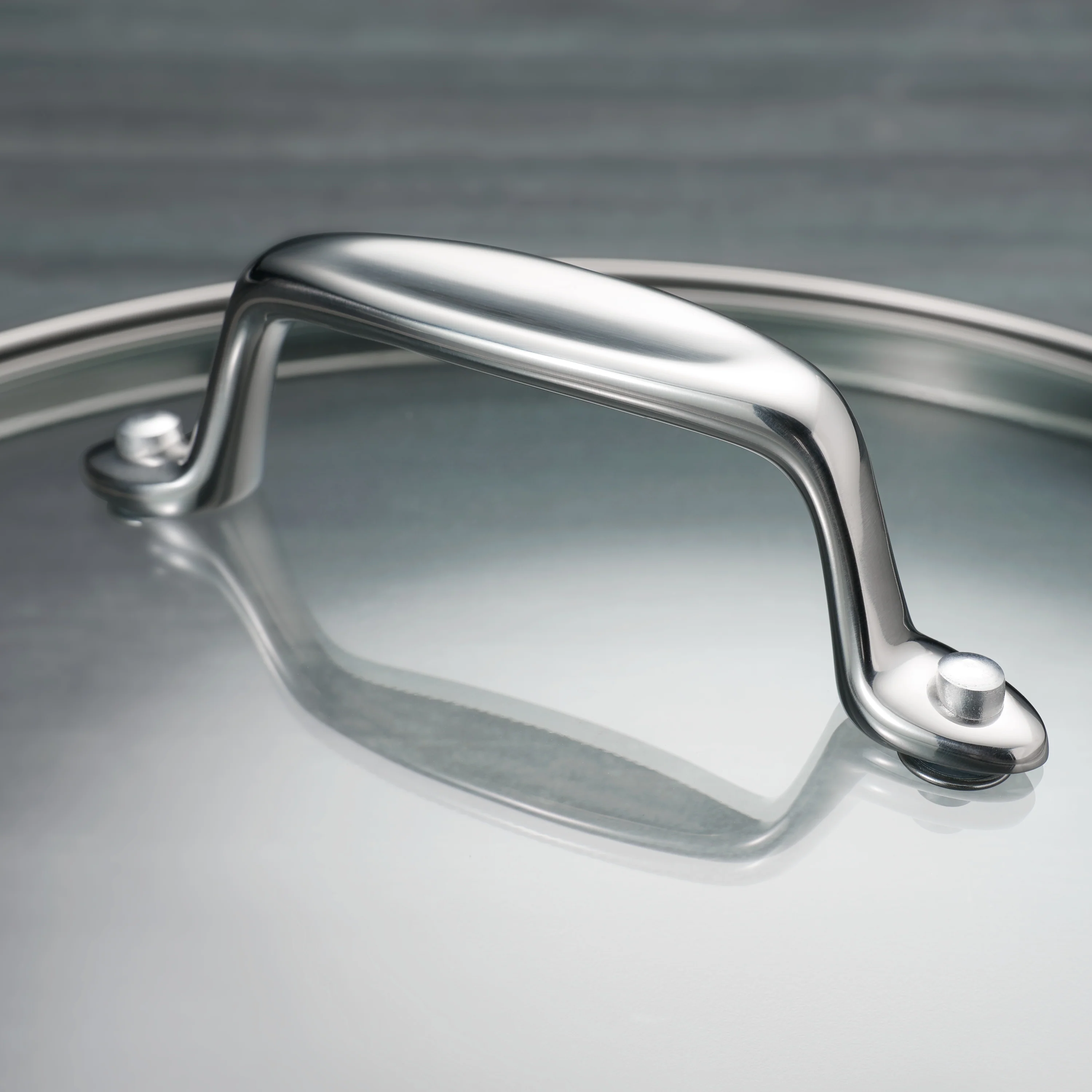 Tri-Ply Clad Stainless Steel Cookware Set with Glass Lids - Image 3