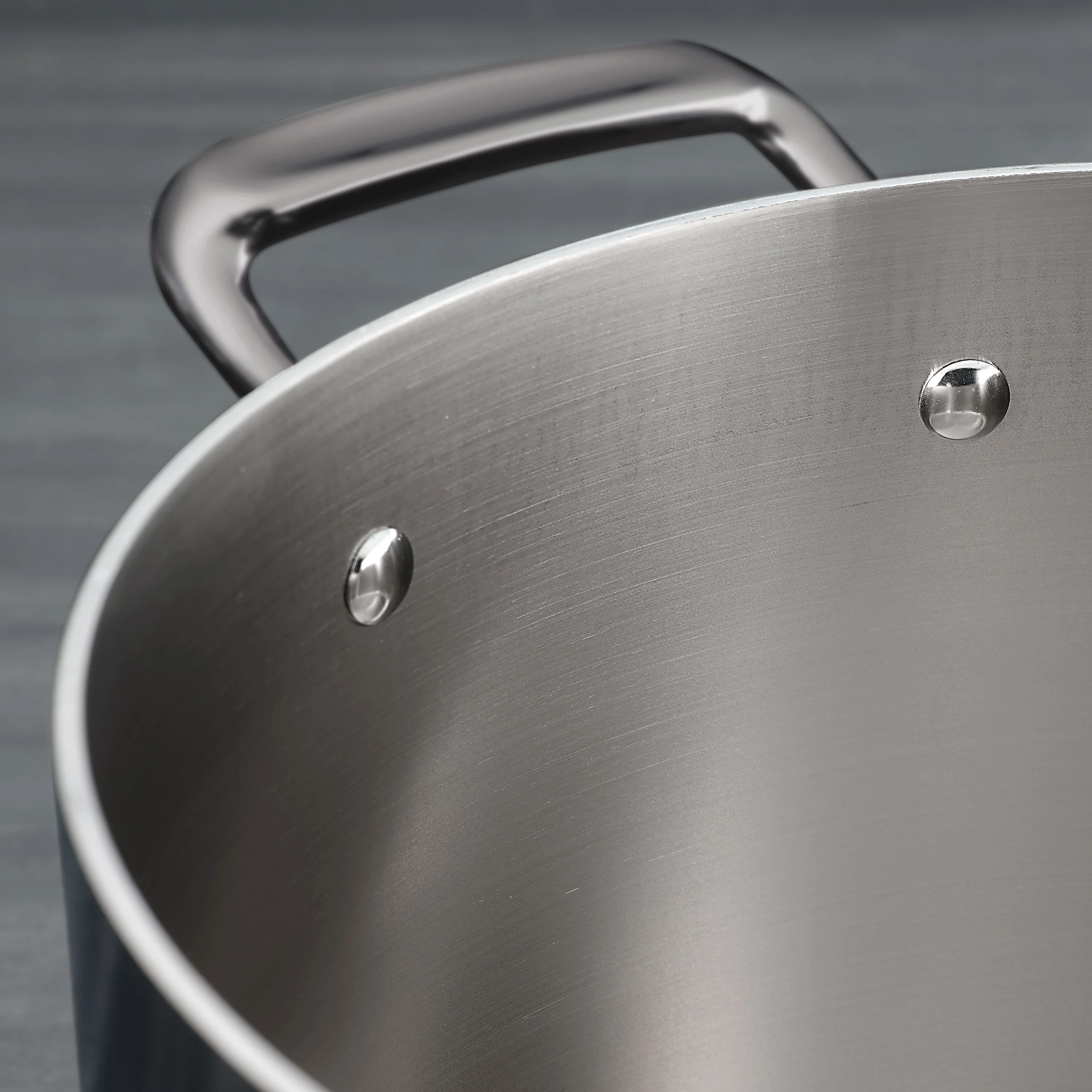 Tri-Ply Clad Stainless Steel Cookware Set with Glass Lids - Image 4