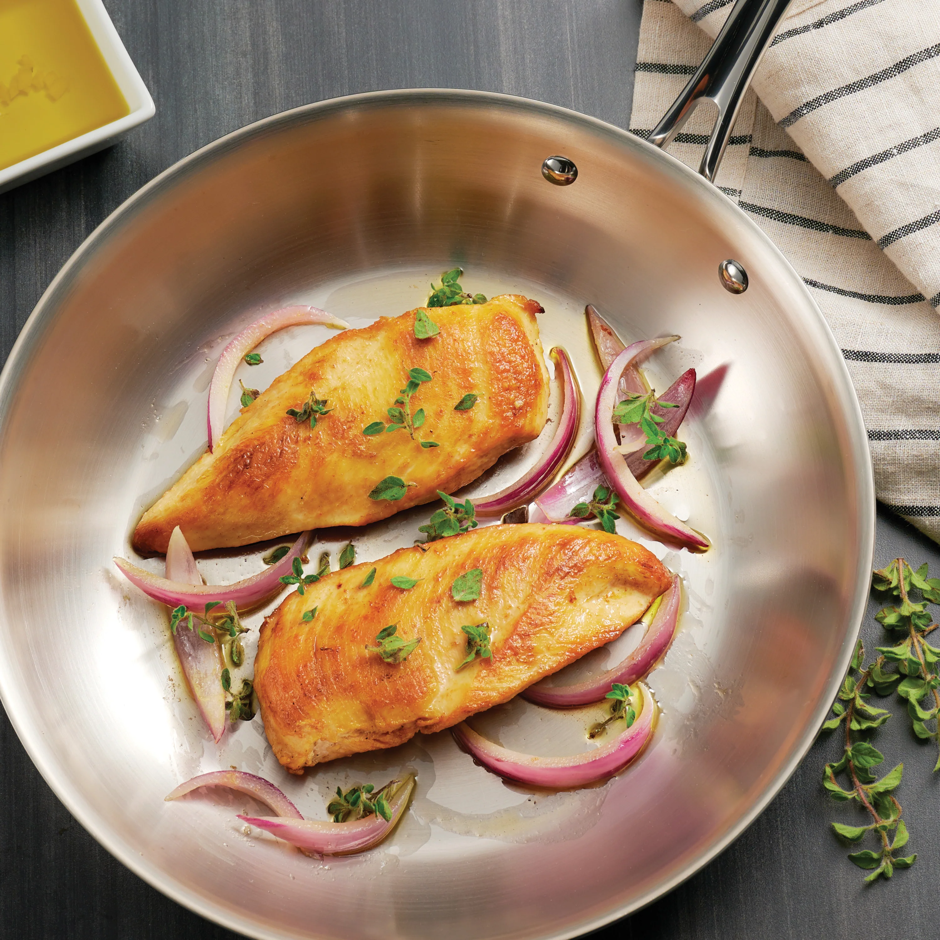 Tri-Ply Clad Stainless Steel Fry Pan - Boston Handle - Image 14
