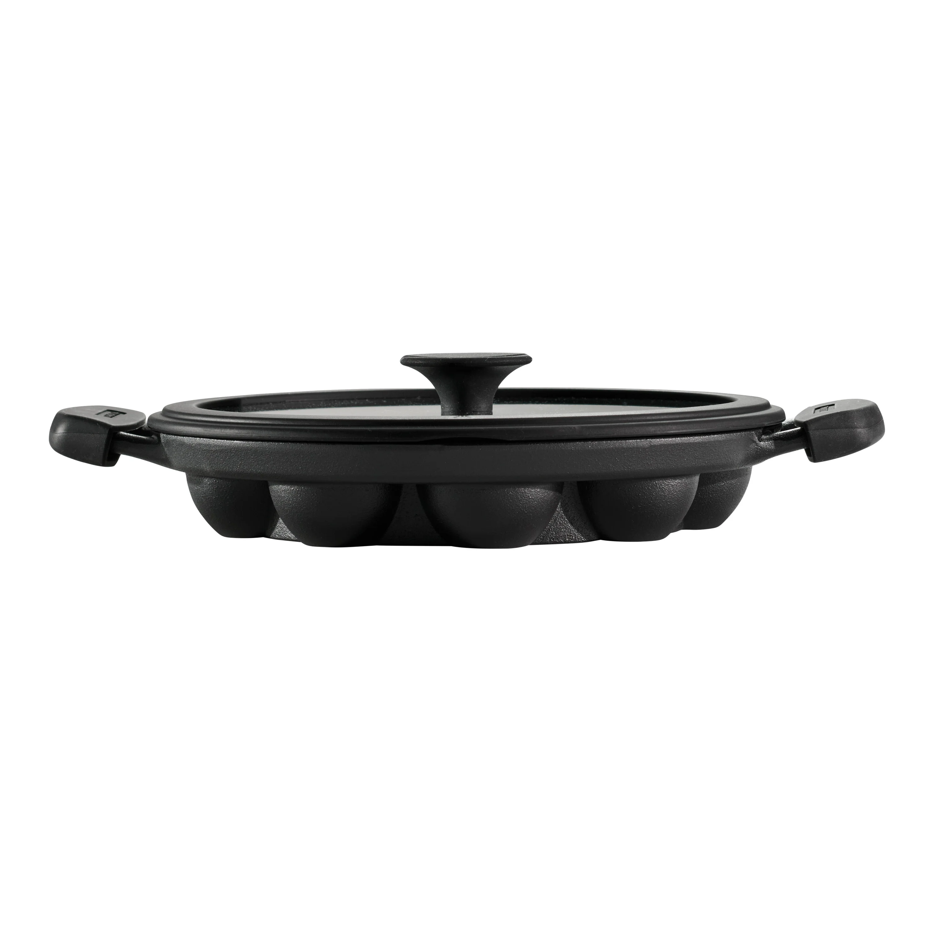 Utsava Pre-Seasoned Cast Iron Paniyarrakal with Lid - Image 7