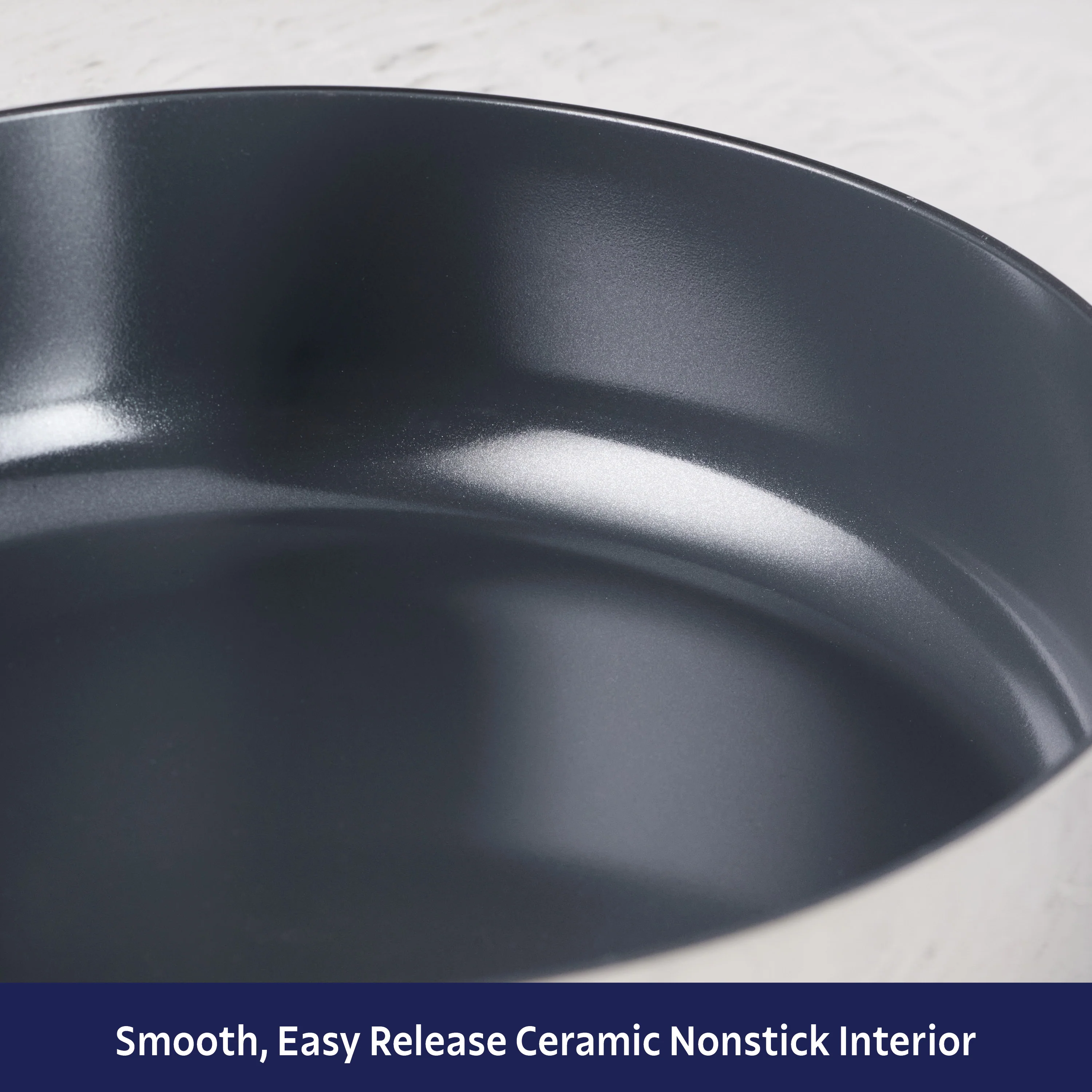 Utsava Tri-Ply Clad 2.9 Qt Covered Deep Sauté Pan with Ceramic Interior - Image 8