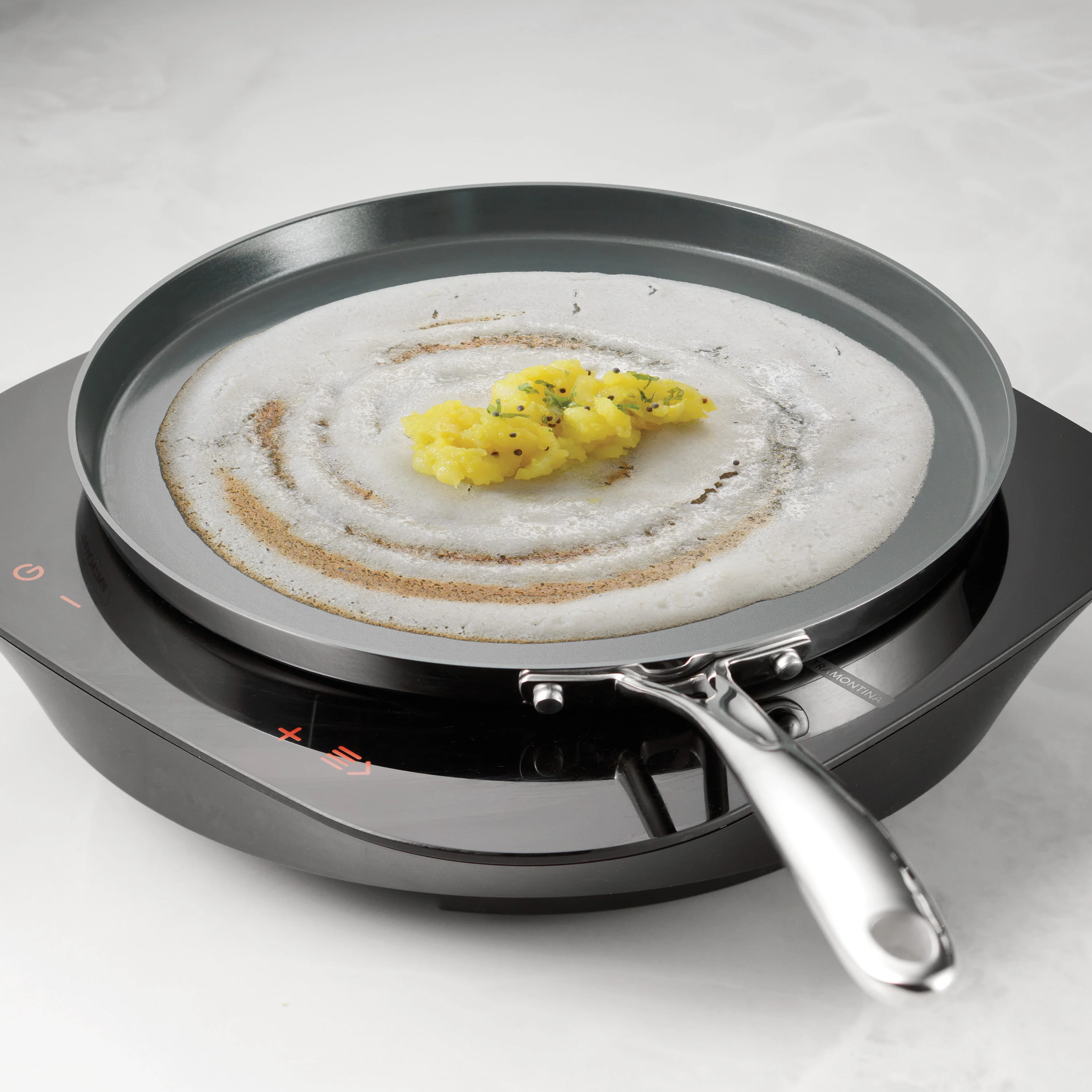 Utsava Tri-Ply Clad Stainless Steel Ceramic Nonstick Dosa Tawa - Image 5