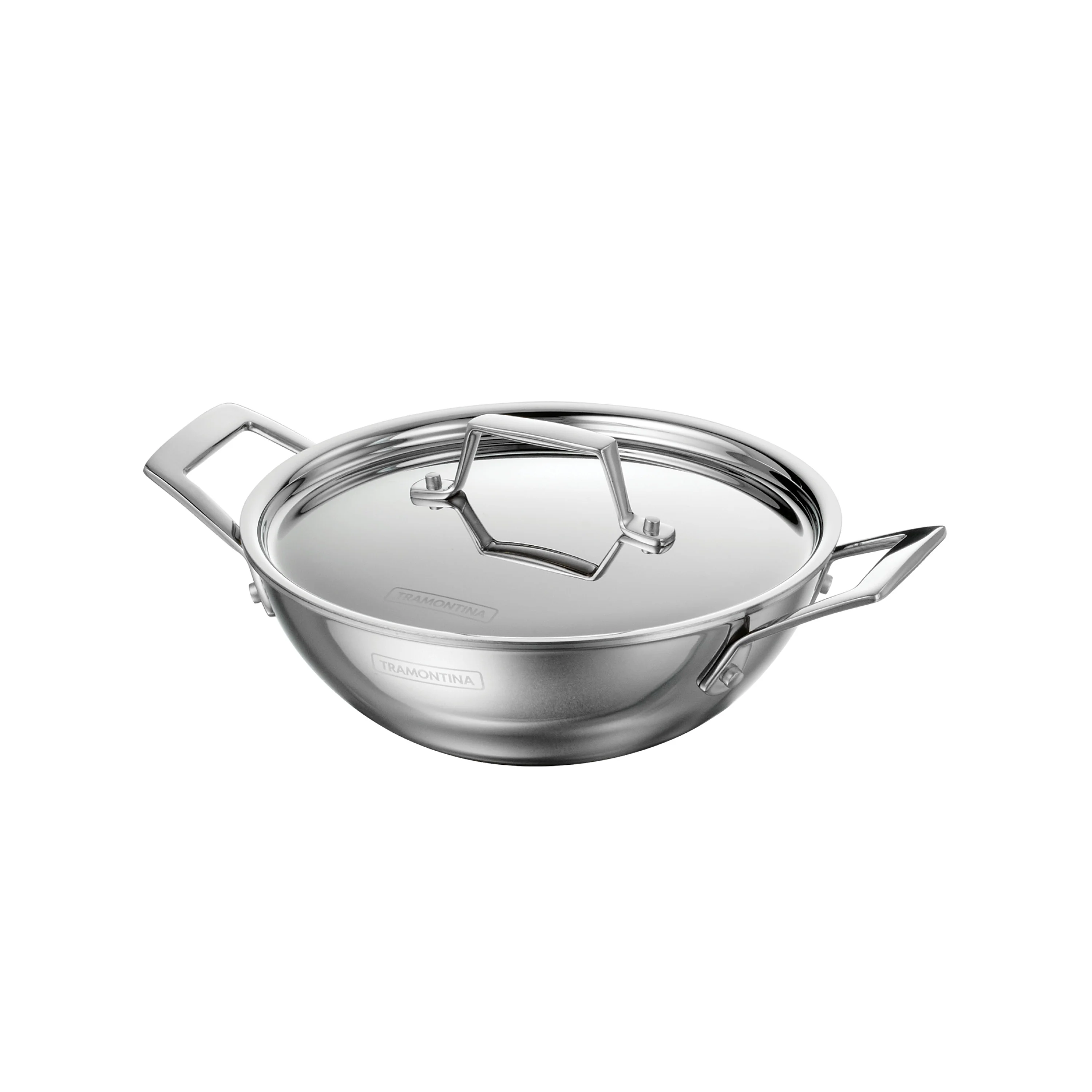 Utsava Tri-Ply Clad Stainless Steel Covered Kadai - Image 13