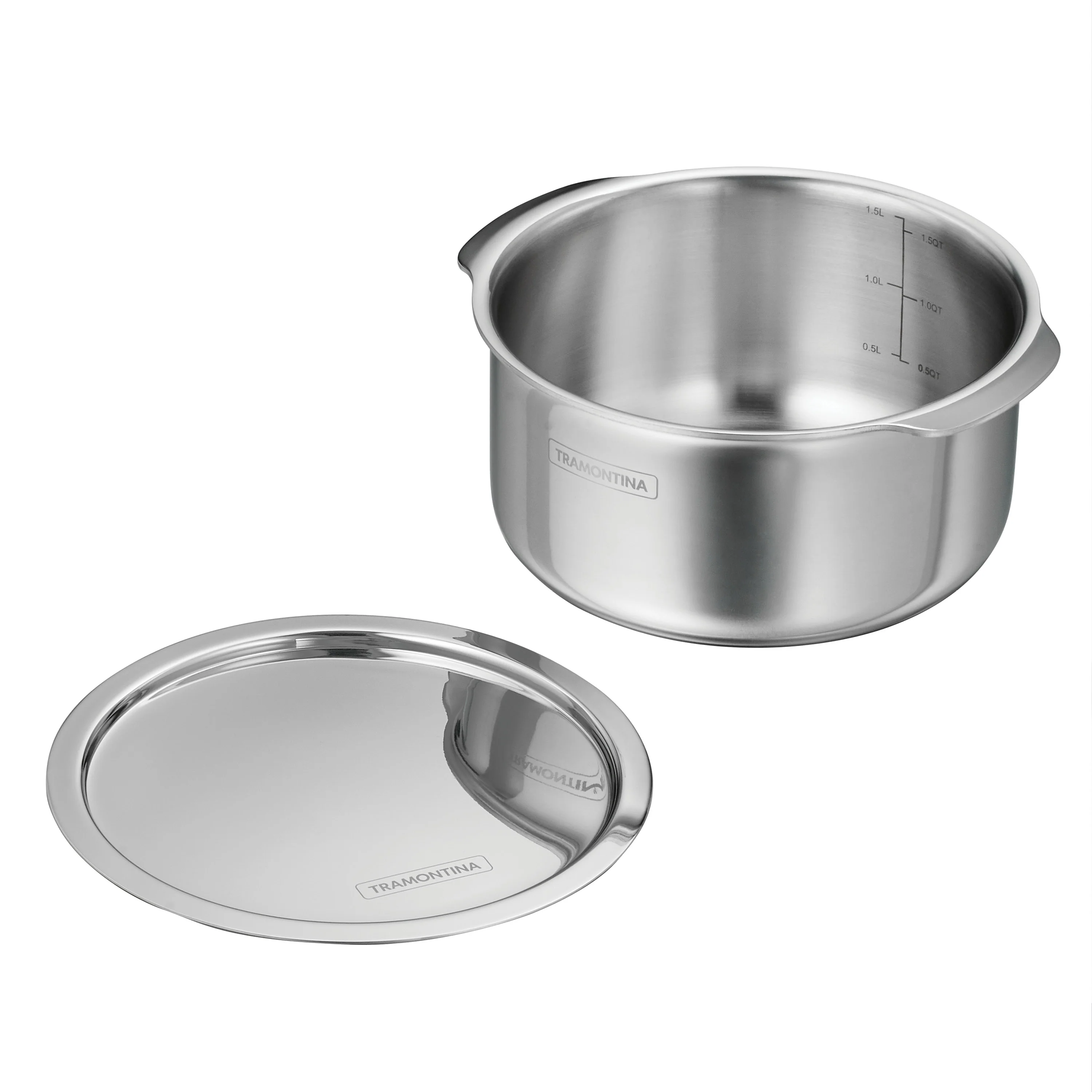 Utsava Tri-Ply Clad Stainless Steel Covered Tope Patila - Image 11
