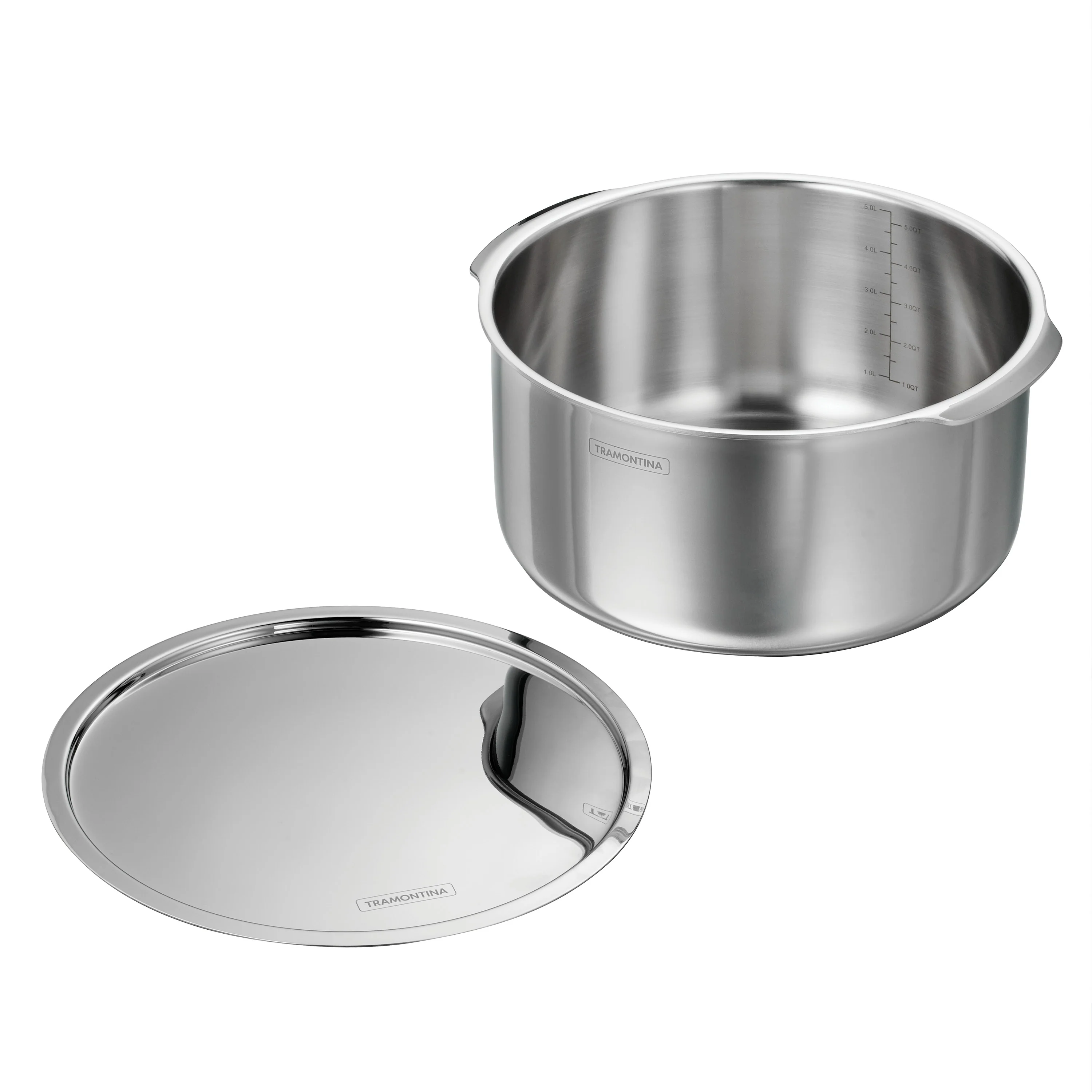 Utsava Tri-Ply Clad Stainless Steel Covered Tope Patila - Image 5